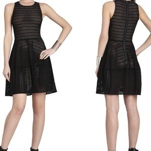 BCBGMAZRIA Black Cassandra Eyelet Dress Size Small